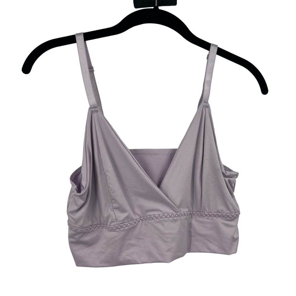Wireless Lilac‎ Comfort Bralette Light Lined Adjustable Straps Women's 1XL